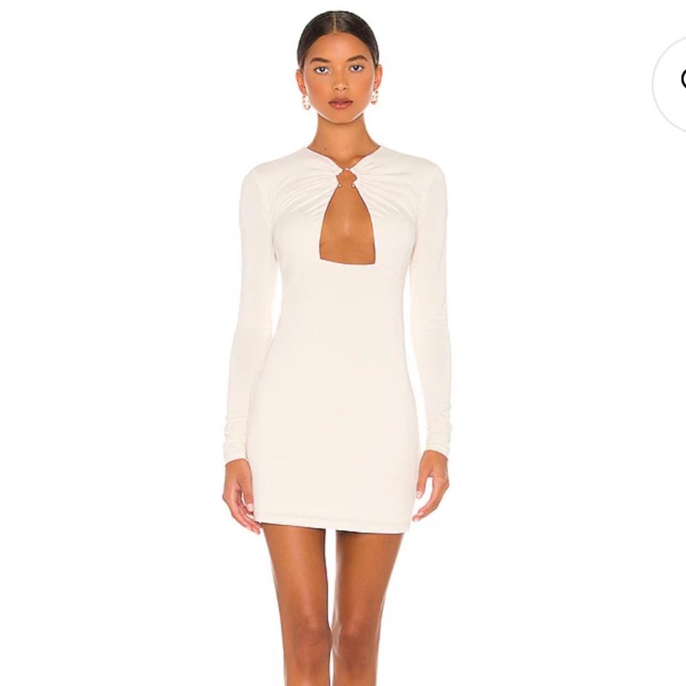 Camila Coelho (revolve) - Amelie mini dress - Beige